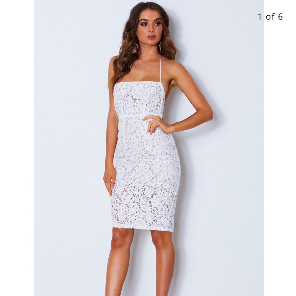 White Fox Boutique Love and Adore White Lace Dress